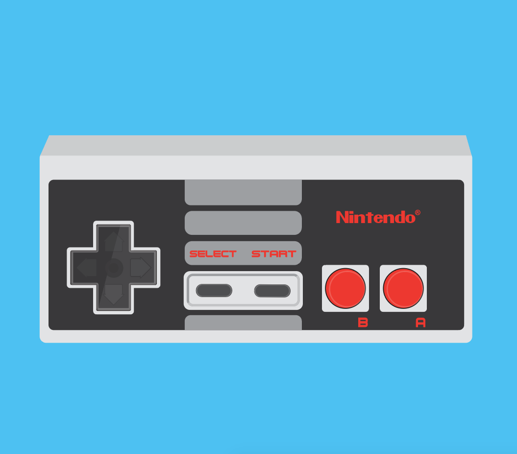 Nes Controller Drawing Free download on ClipArtMag