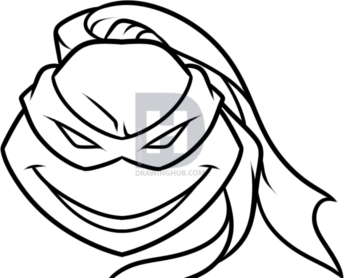 Ninja Turtle Face Drawing | Free download on ClipArtMag