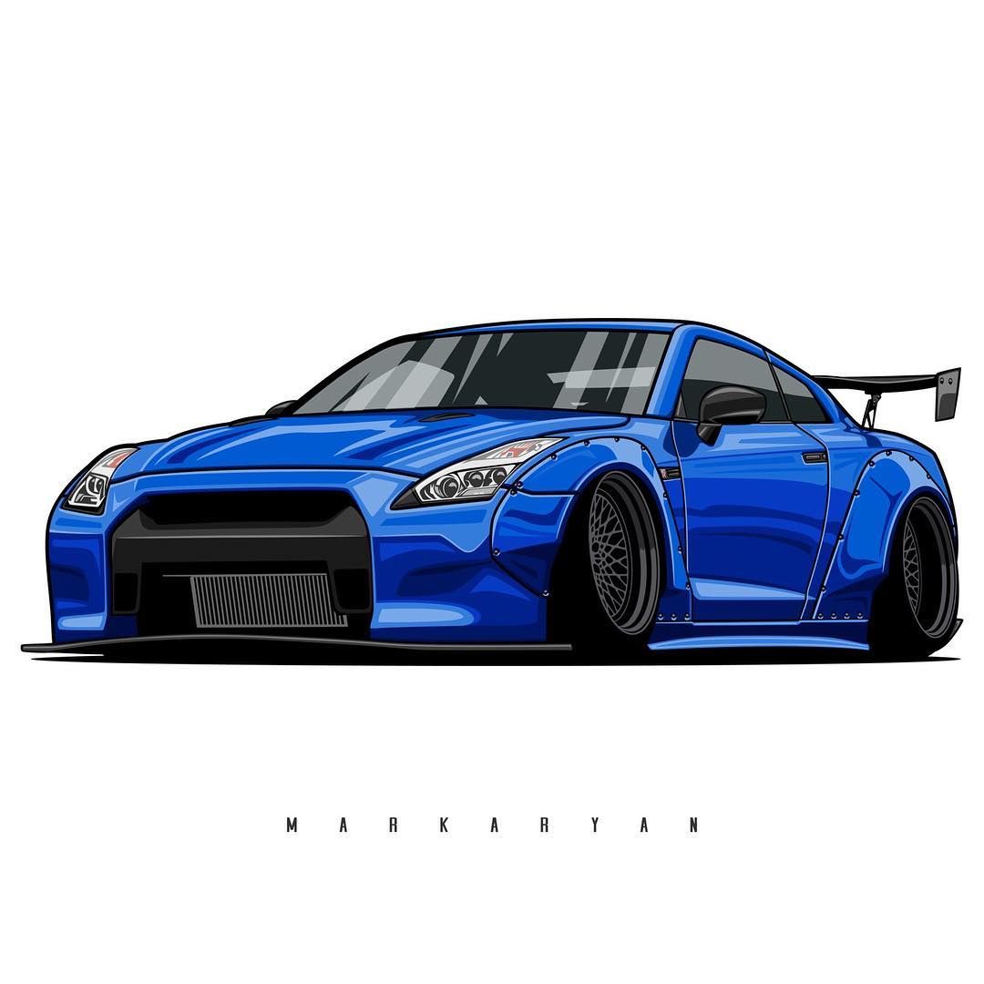 Nissan Gtr Drawing | Free download on ClipArtMag