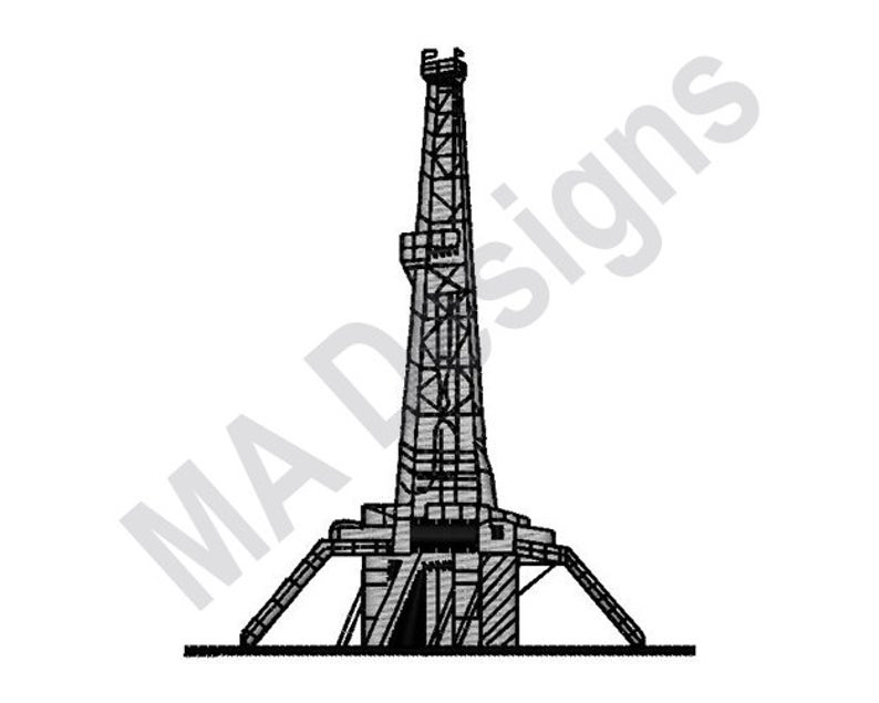 Oil Rig Drawing | Free download on ClipArtMag