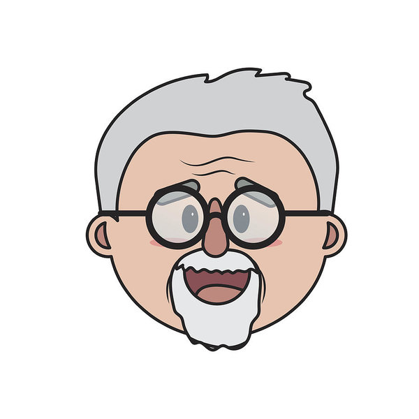 Old Man Face Drawing | Free download on ClipArtMag