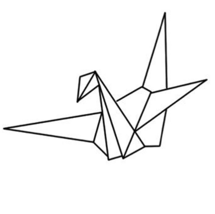 35+ Latest Easy Origami Crane Drawing Charmimsy