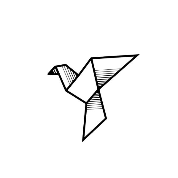 Origami Crane Drawing | Free download on ClipArtMag