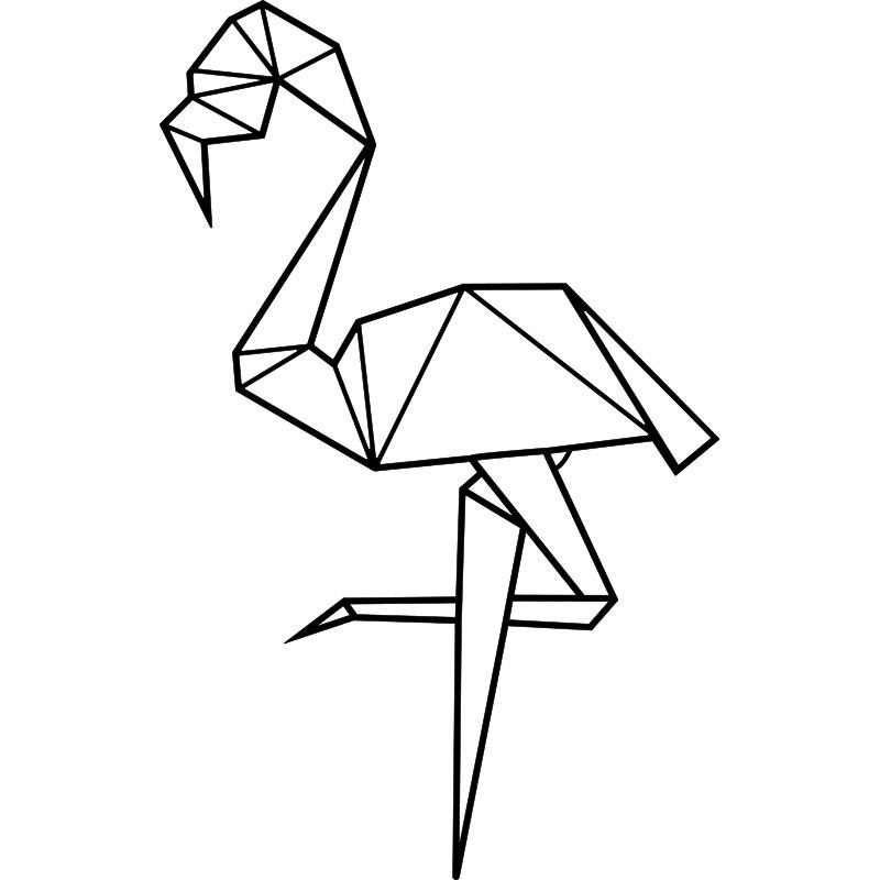 Origami Bird Drawing Free download on ClipArtMag
