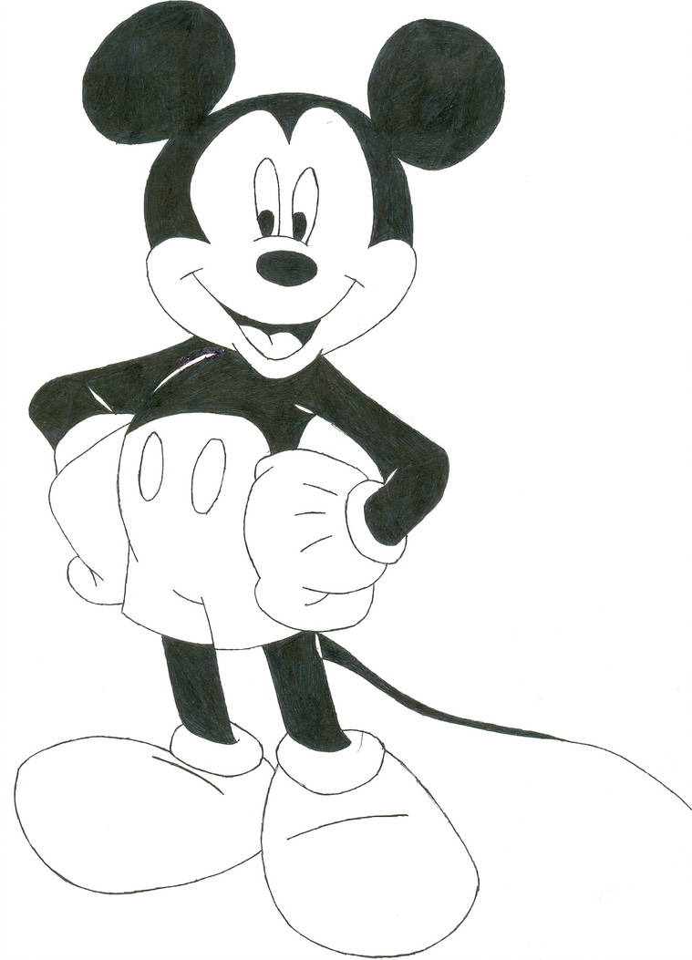Original Mickey Mouse Drawing Free download on ClipArtMag
