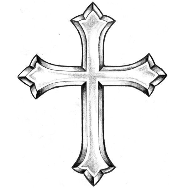 Ornate Cross Drawing | Free download on ClipArtMag