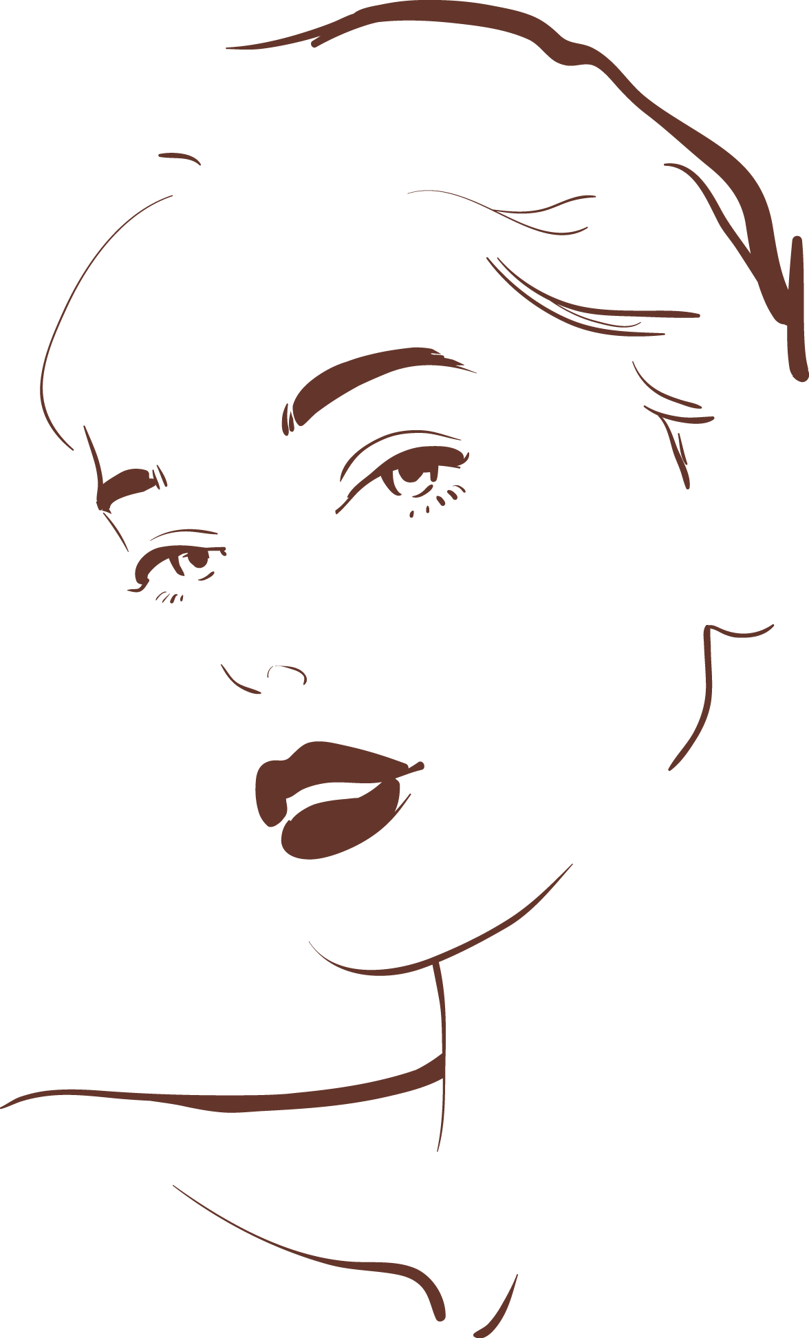 Outline Drawing Of A Woman | Free download on ClipArtMag