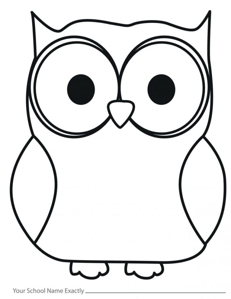 Printable Owl Outline Template