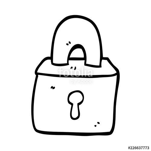 Padlock Drawing | Free download on ClipArtMag