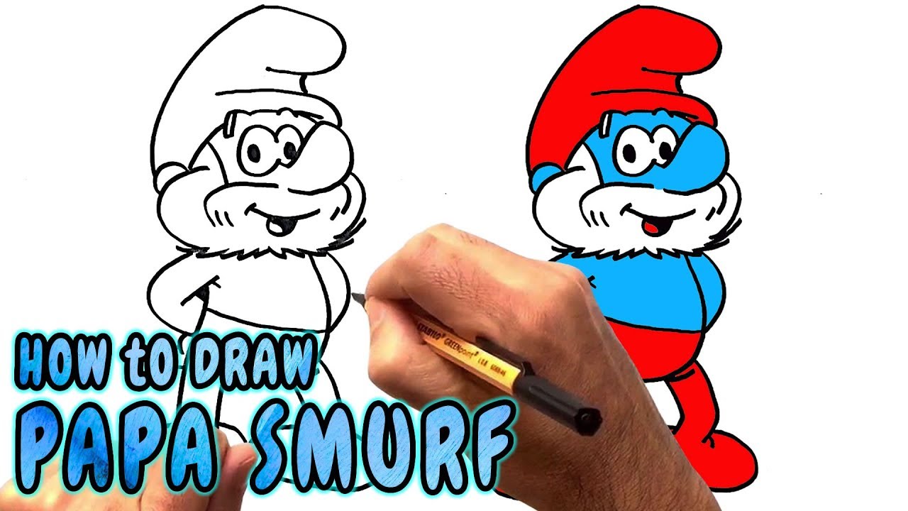 Papa Smurf Drawing | Free download on ClipArtMag