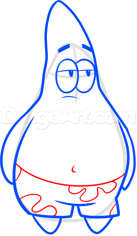 Patrick Star Drawing | Free download on ClipArtMag