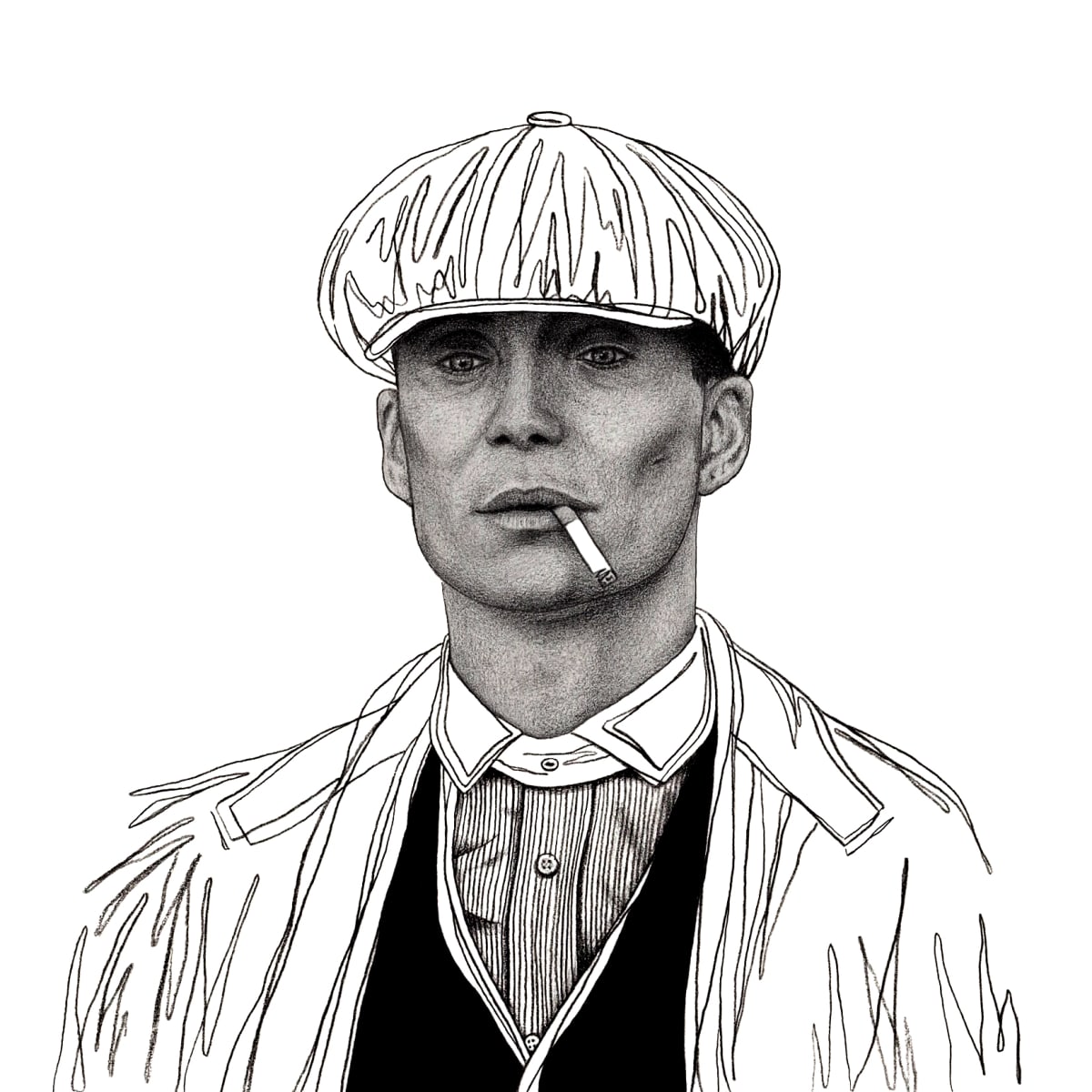 Peaky Blinders Drawing Free Download On Clipartmag 