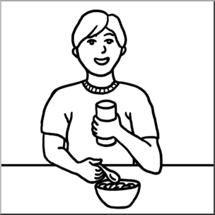 Person Eating Drawing | Free download on ClipArtMag