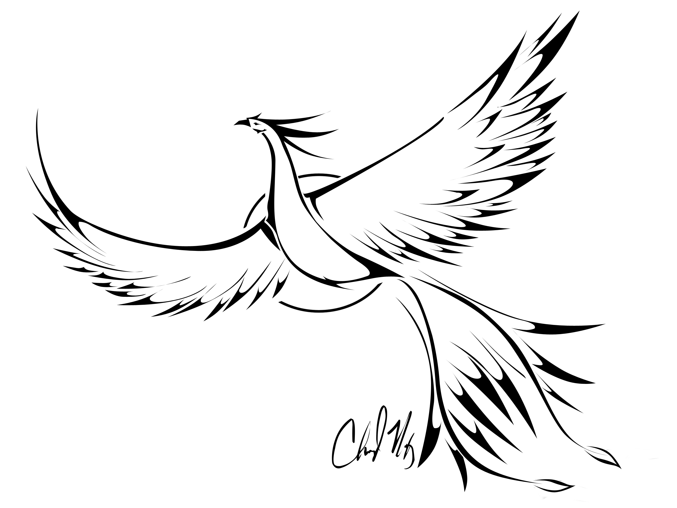 Phoenix Drawing | Free download on ClipArtMag