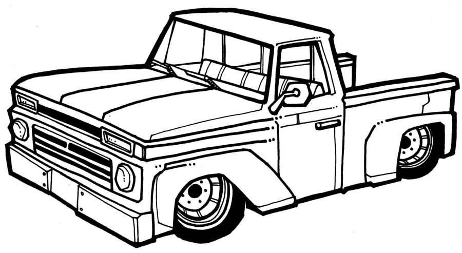 Pickup Truck Drawing | Free download on ClipArtMag