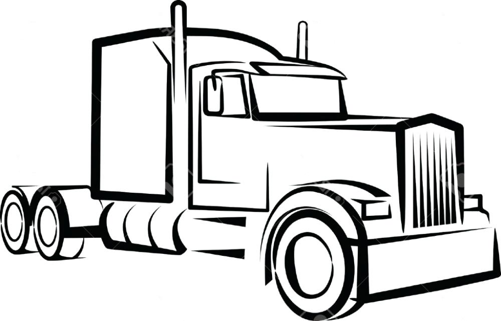 Pickup Truck Outline Drawing | Free download on ClipArtMag