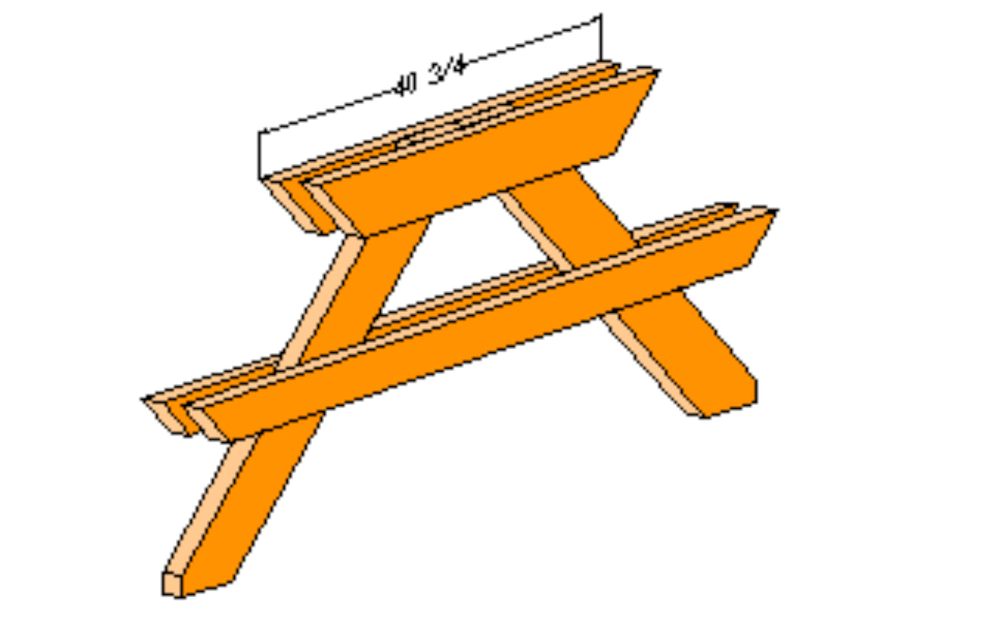 Picnic Table Drawing Free download on ClipArtMag