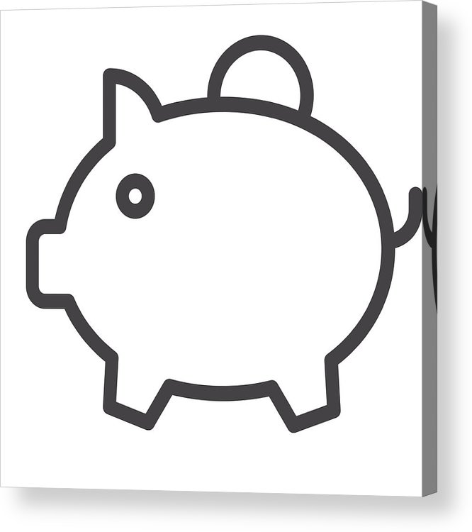 Piggy Bank Drawing | Free download on ClipArtMag