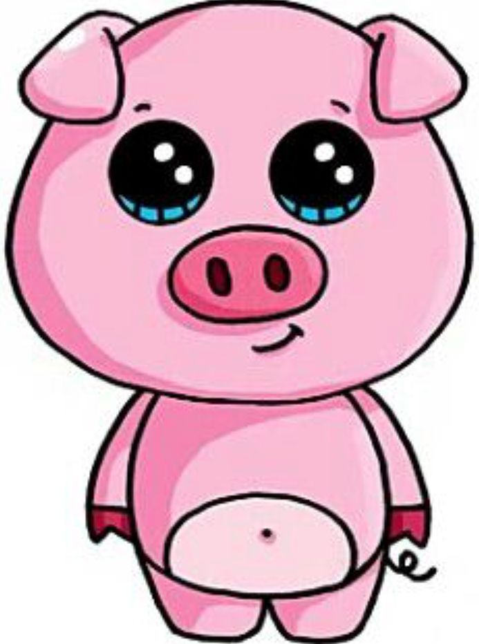 Pink Pig Drawing | Free download on ClipArtMag