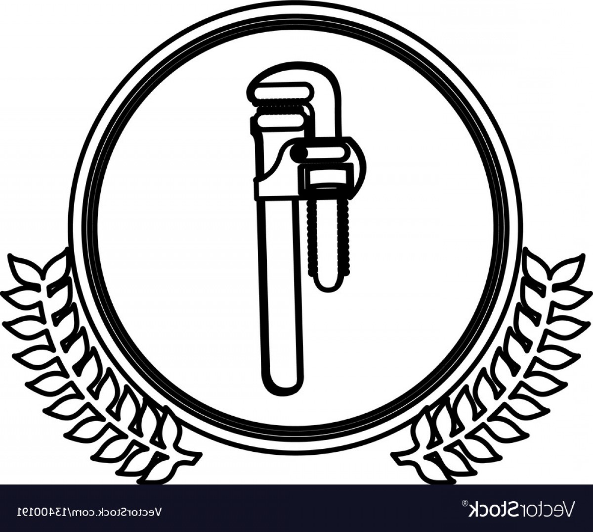 Pipe Wrench Drawing | Free download on ClipArtMag