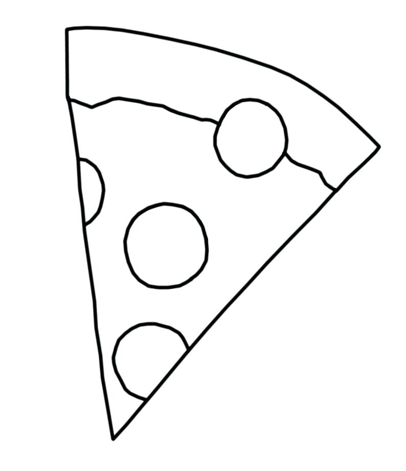 Pizza Line Drawing Free download on ClipArtMag