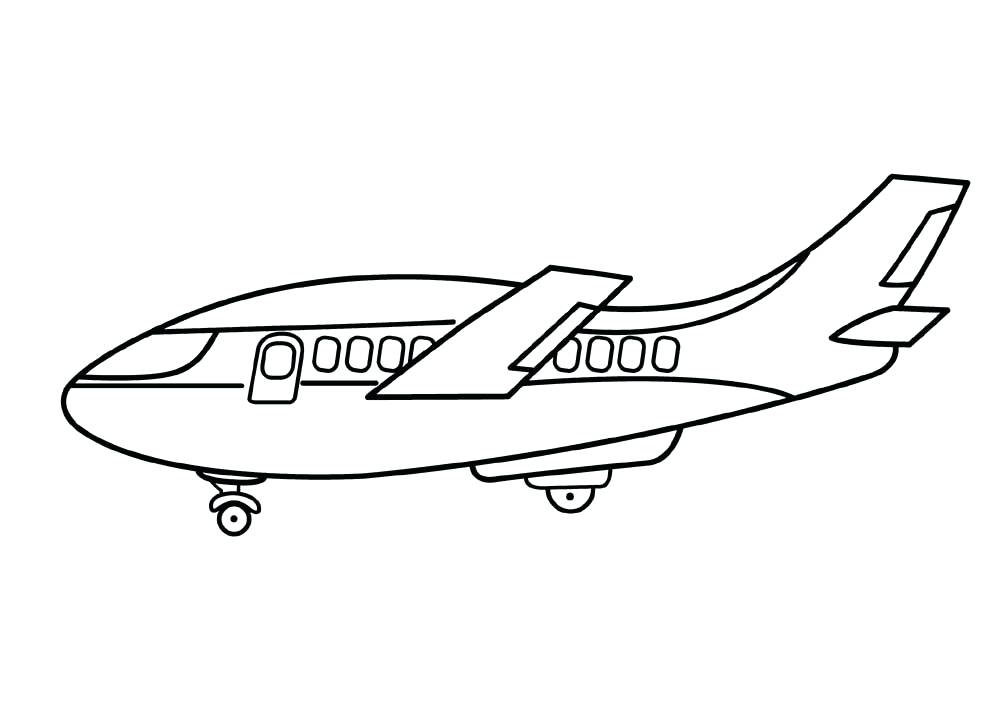 Plane Drawing Easy | Free download on ClipArtMag