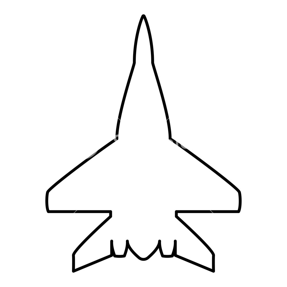 Plane Outline Drawing | Free download on ClipArtMag