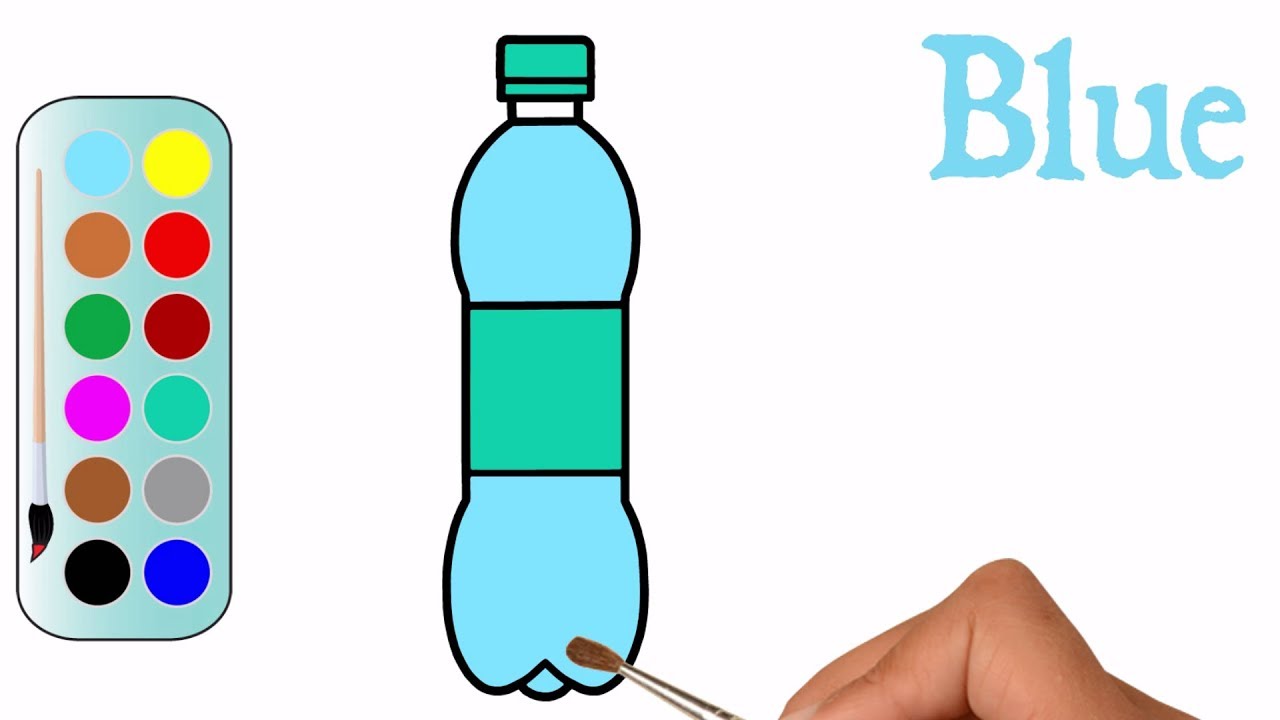 Plastic Water Bottle Drawing | Free download on ClipArtMag