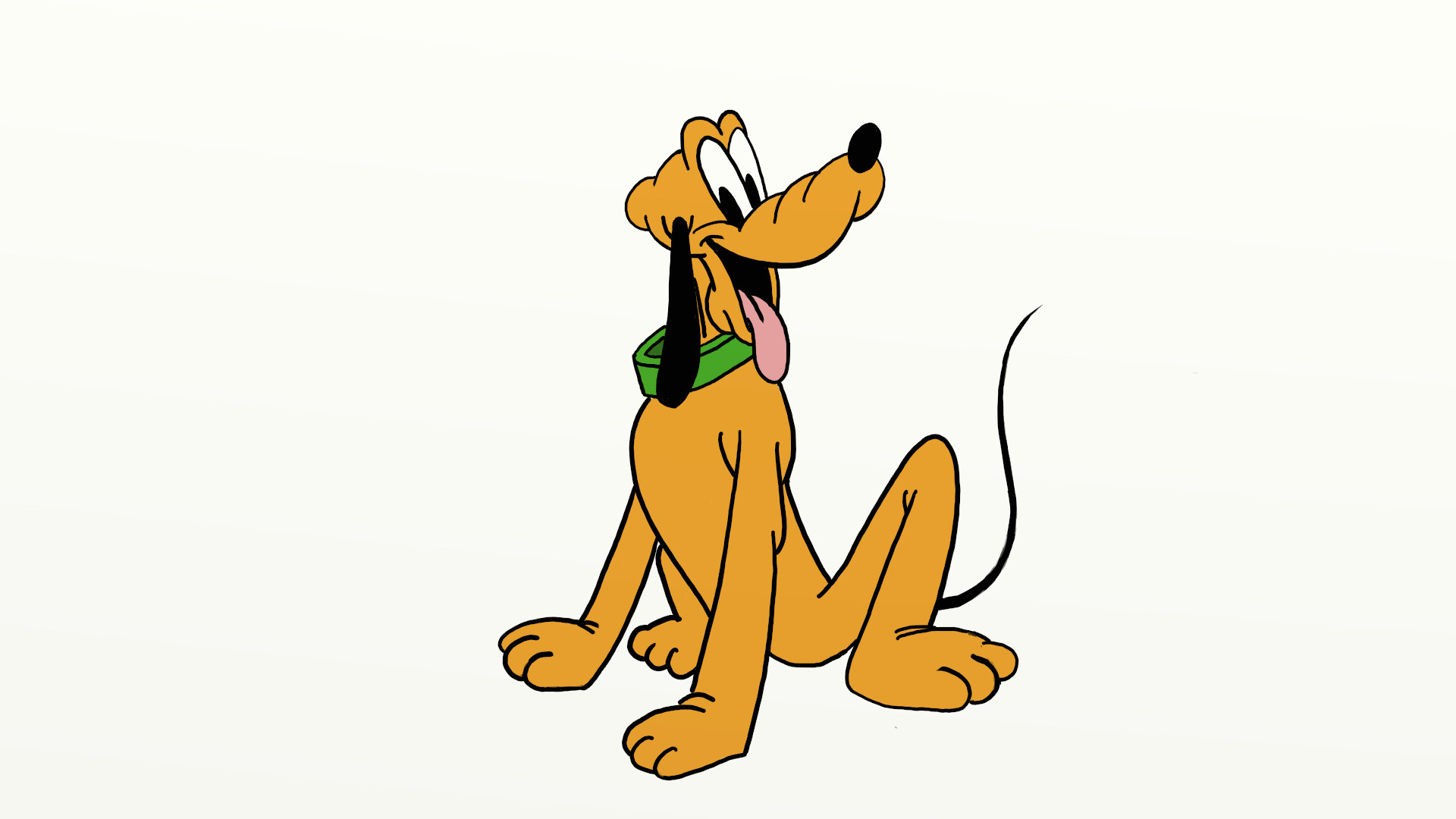 Cartoon Pluto Drawing Sketch for Kids