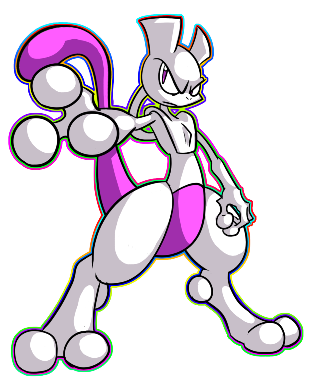 Pokemon Mewtwo Drawing Free download on ClipArtMag