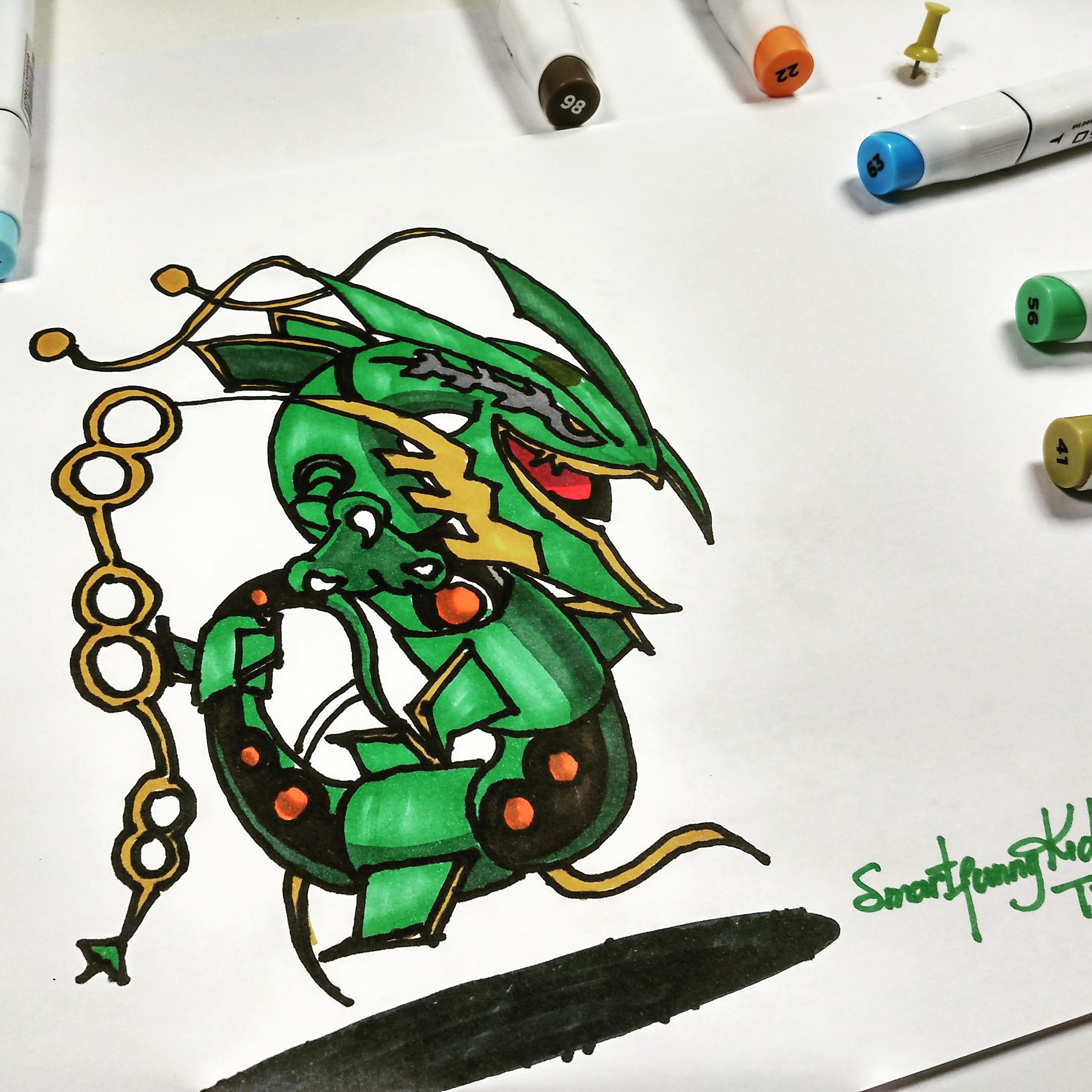 Pokemon Rayquaza Drawing Free download on ClipArtMag