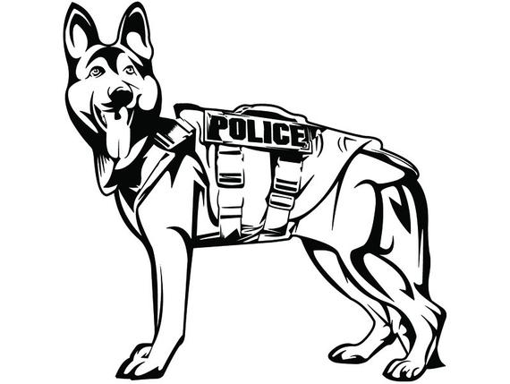 Police Dog Drawing | Free download on ClipArtMag