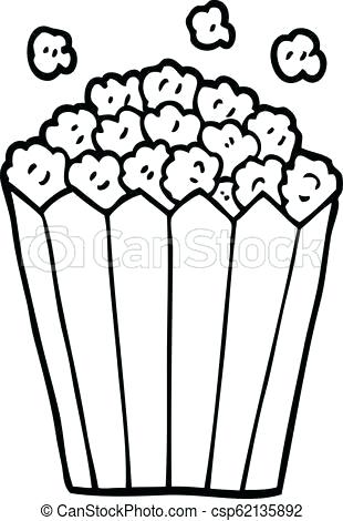 Popcorn Box Drawing | Free download on ClipArtMag