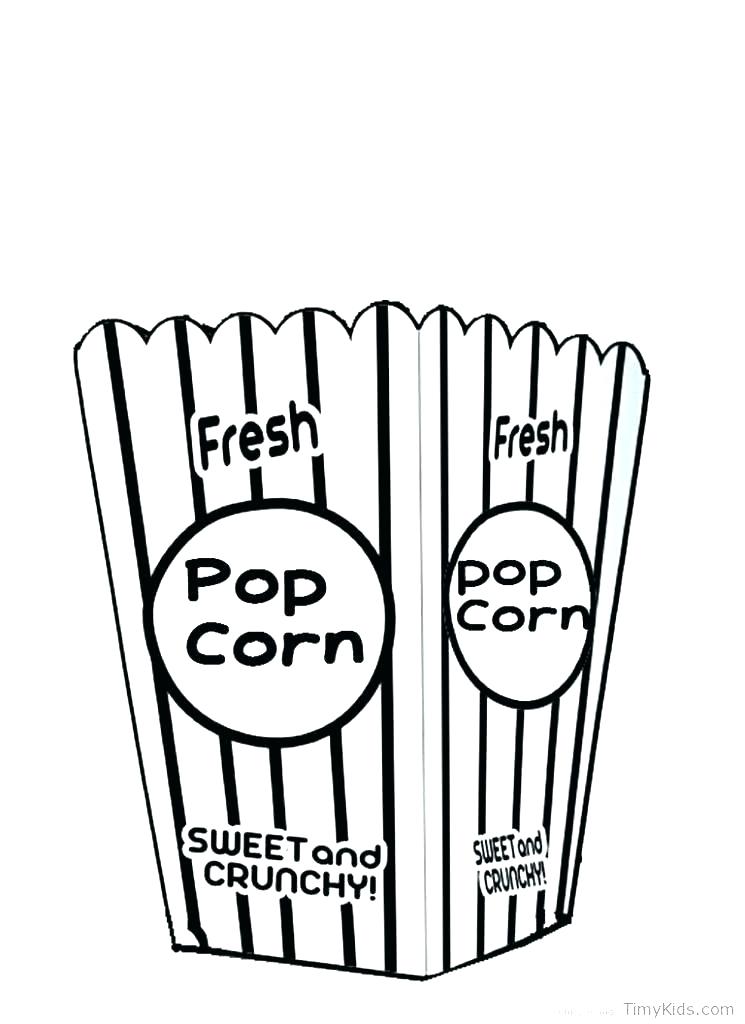 Printable Popcorn Box Coloring Page Printable World Holiday