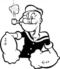 Popeye Drawing | Free download on ClipArtMag