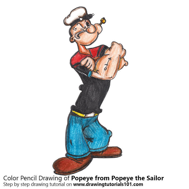 Popeye Drawing | Free download on ClipArtMag