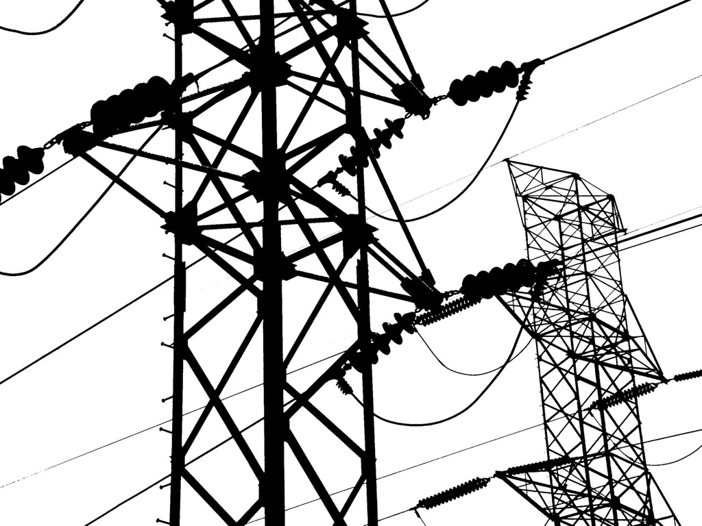 Power Line Drawing Free download on ClipArtMag