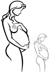 Pregnant Woman Drawing | Free download on ClipArtMag