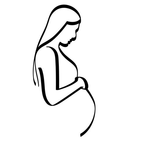 Pregnant Woman Drawing