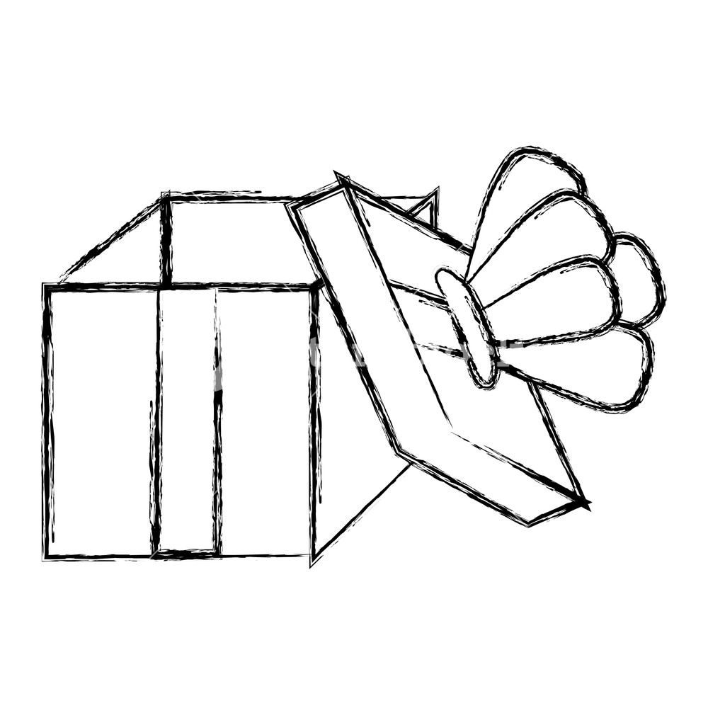 Present Box Drawing Free download on ClipArtMag