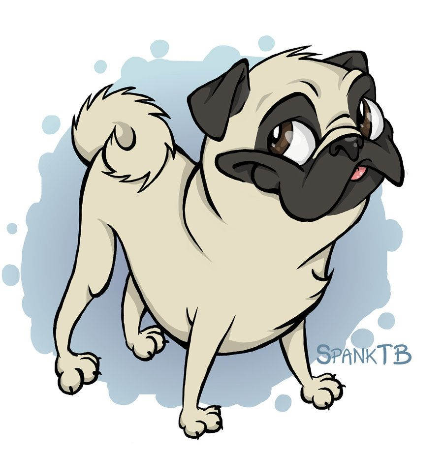 Pug Cartoon Drawing Free download on ClipArtMag