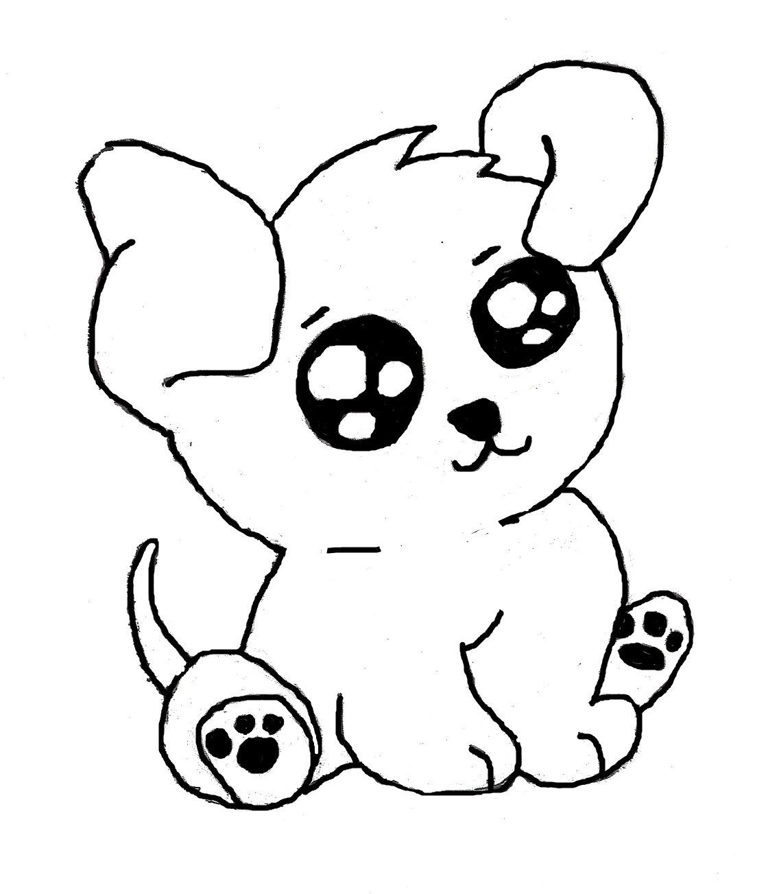 Creative Cute Puppies Drawings Easy Sketch for Girl