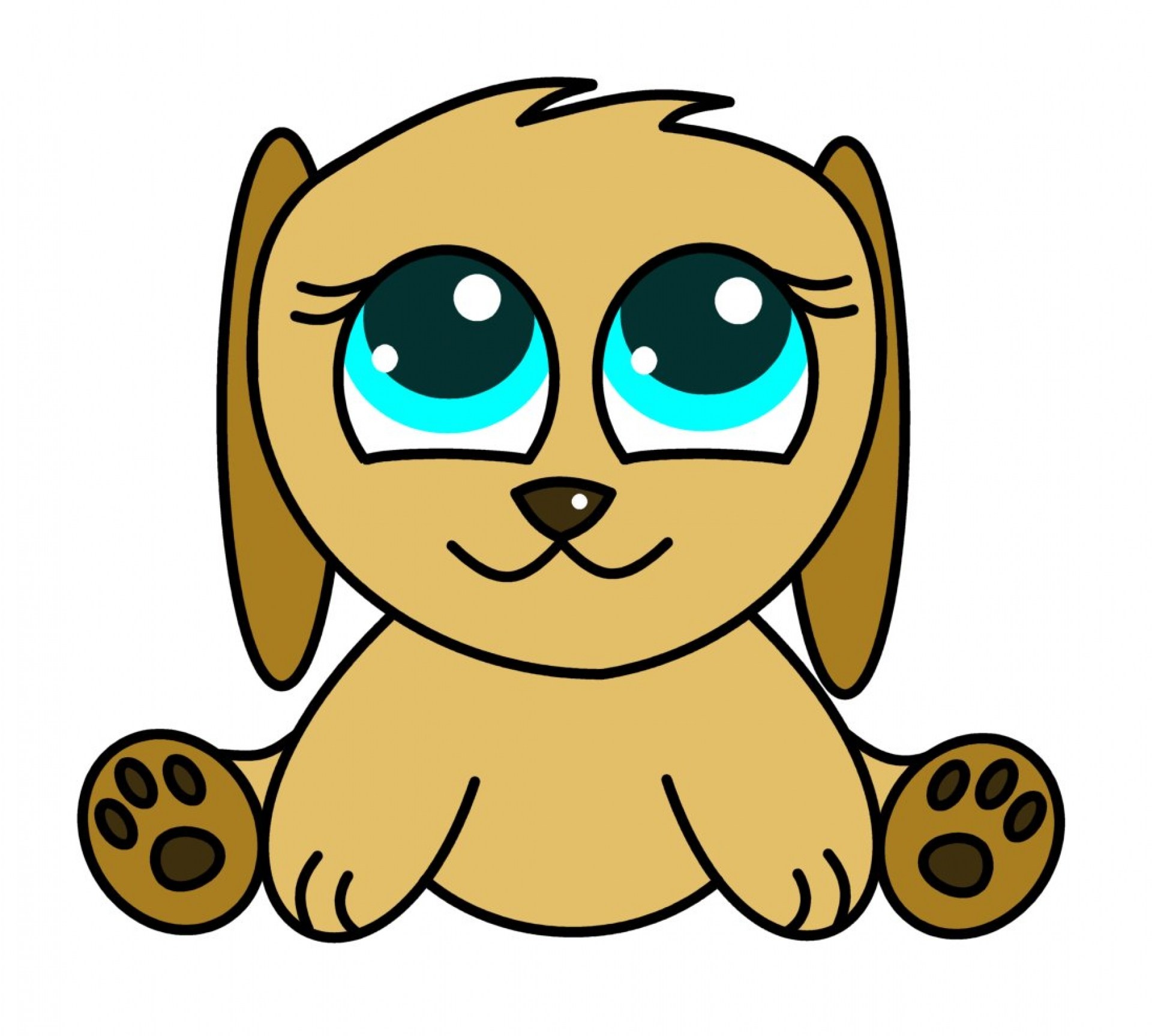Puppy Drawing For Kids Free download on ClipArtMag