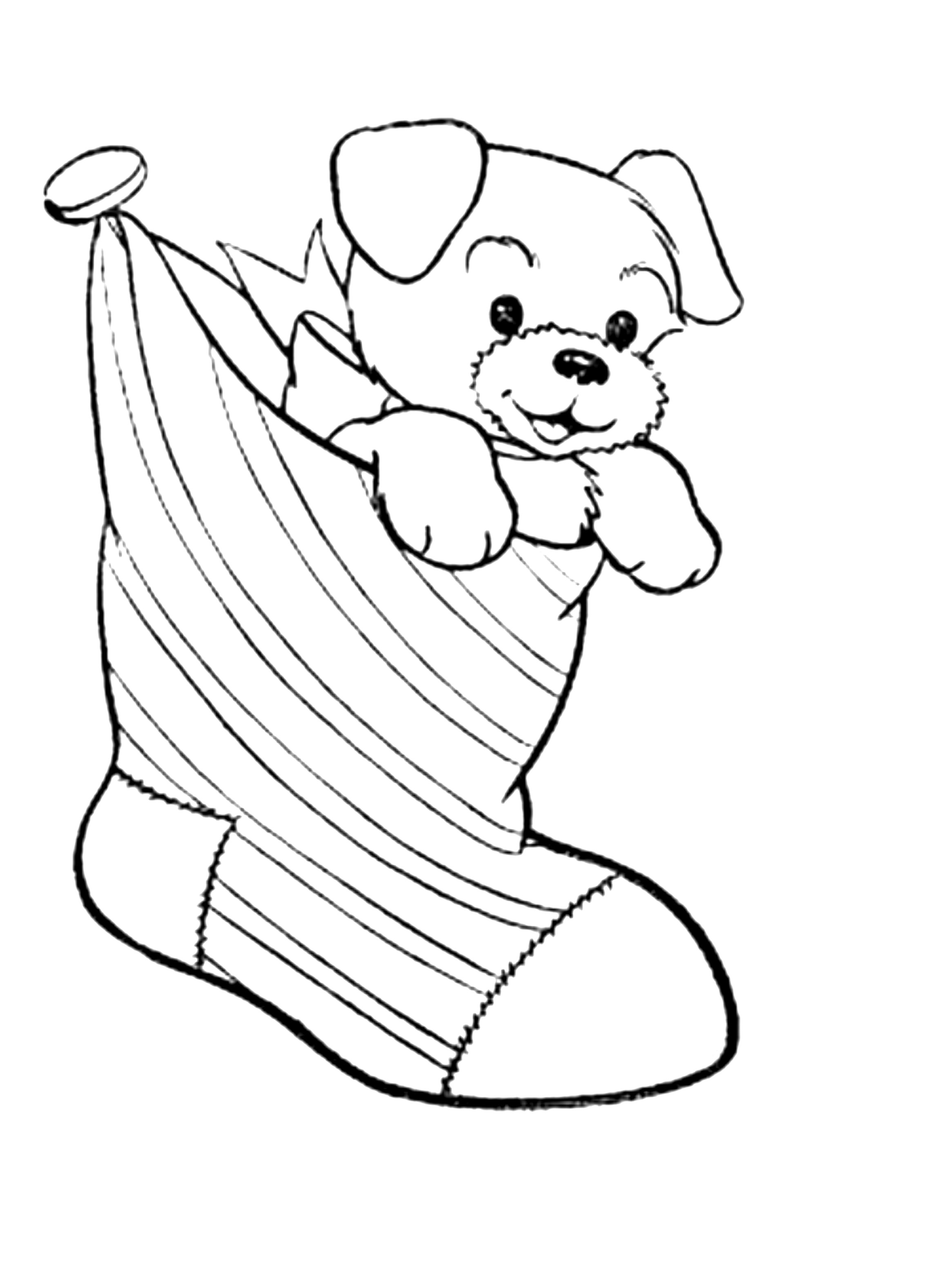 Puppy Line Drawing Free download on ClipArtMag
