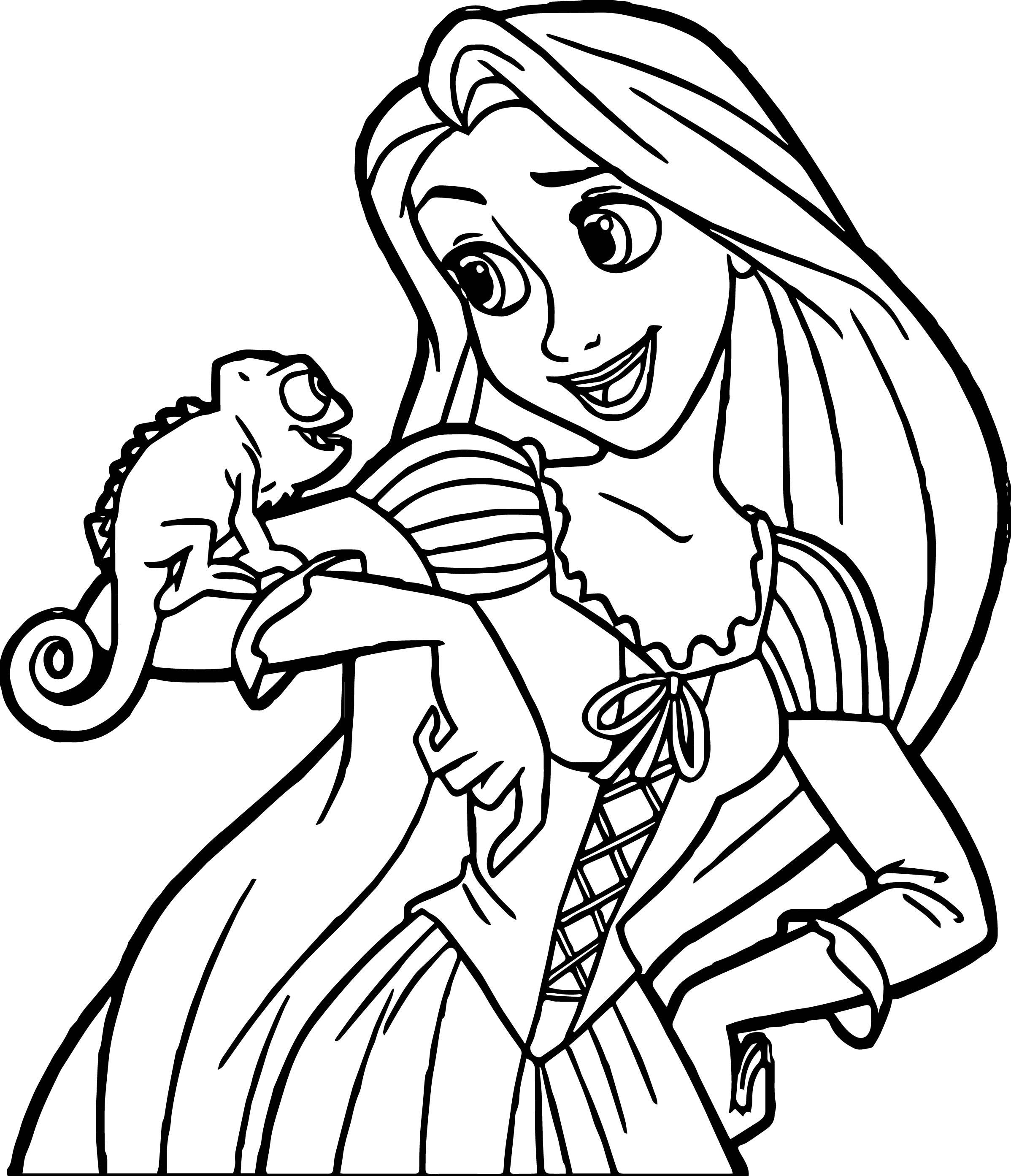 Rapunzel Drawing Color Free download on ClipArtMag