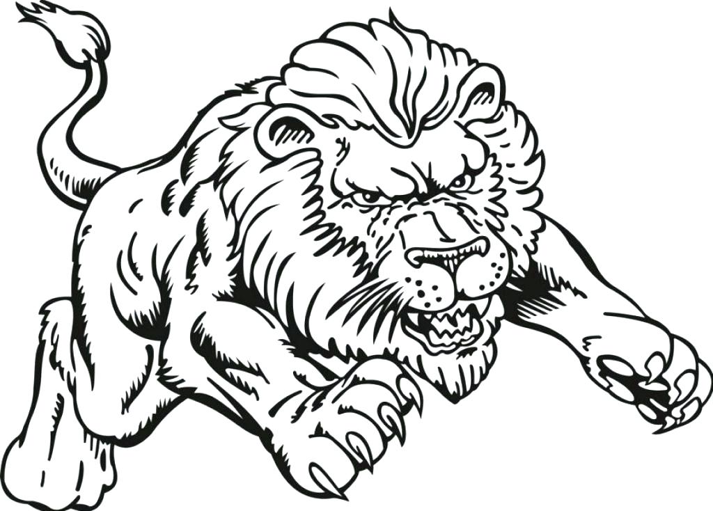 Realistic Lion Drawing | Free download on ClipArtMag