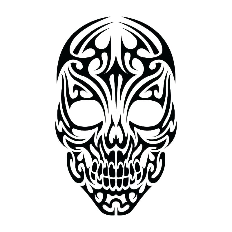 Realistic Sugar Skull Drawing | Free download on ClipArtMag