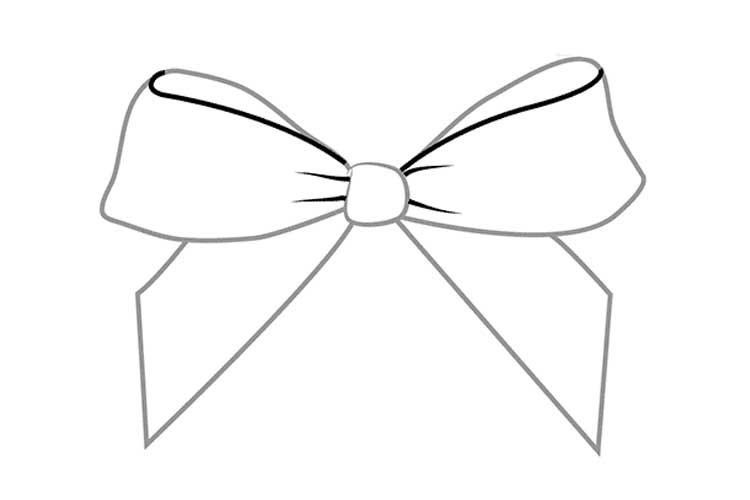 40+ Best Collections Realistic Bow Hand Drawn Ribbon Drawing The