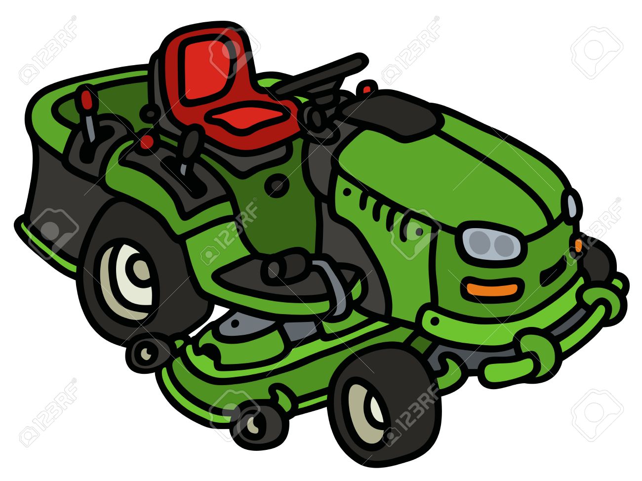 Riding Lawn Mower Drawing Free download on ClipArtMag