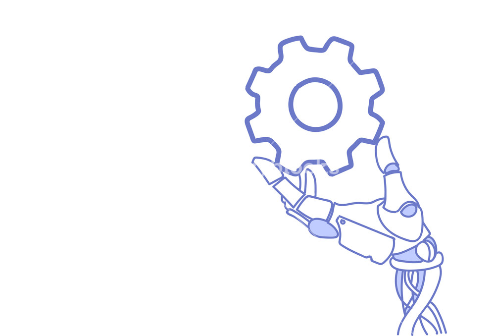 Robot Hand Drawing | Free download on ClipArtMag